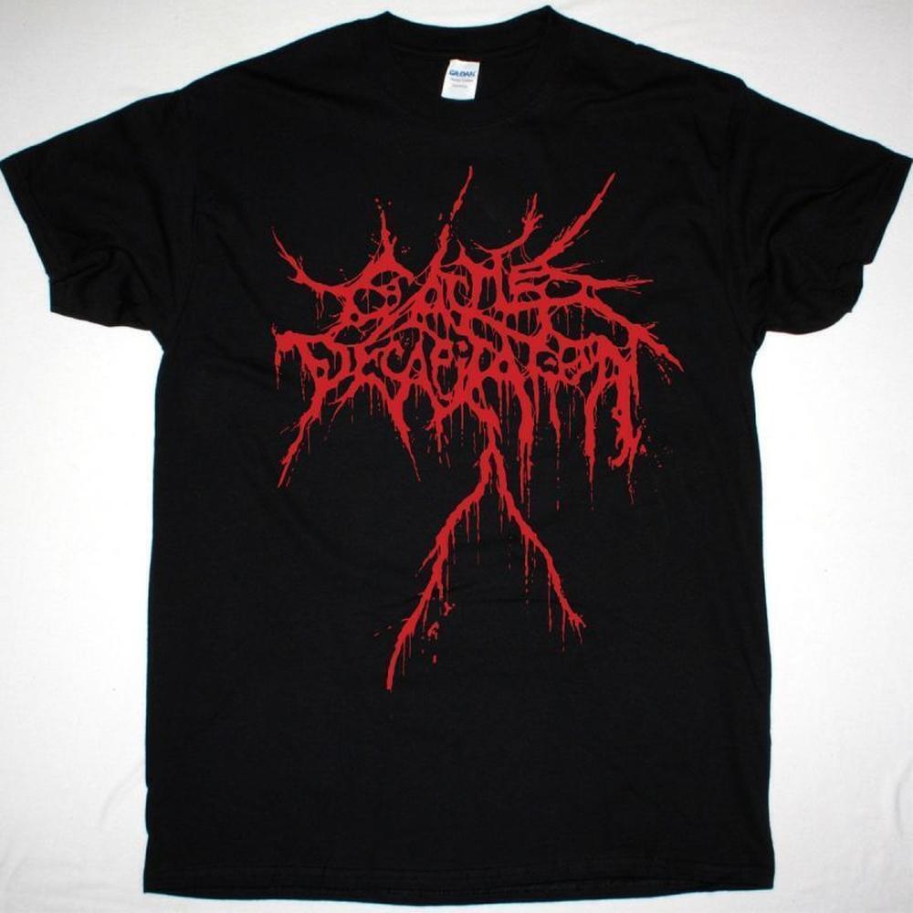 Cattle Decapitation Logo New Black T-Shirt